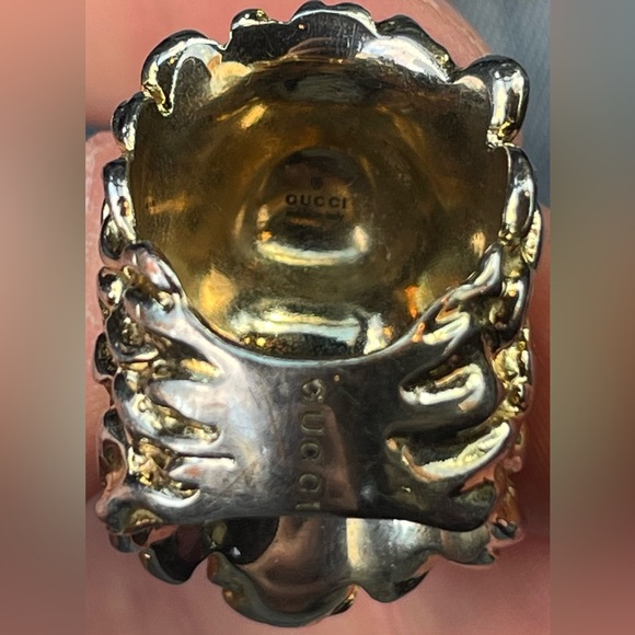 GOLD GUCCI LION RING - Picture 3 of 5